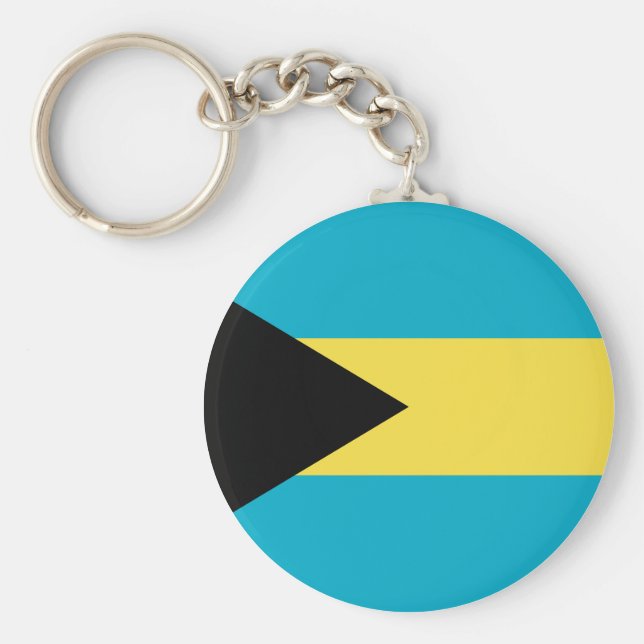 Bahamas Flag Keychain (Front)