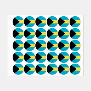 Bahamas flag labels