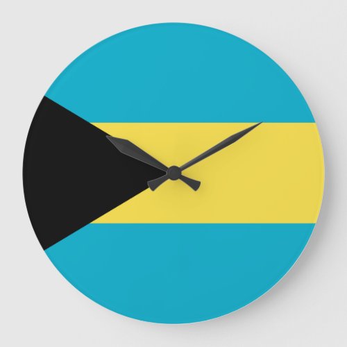 Bahamas Flag Large Clock