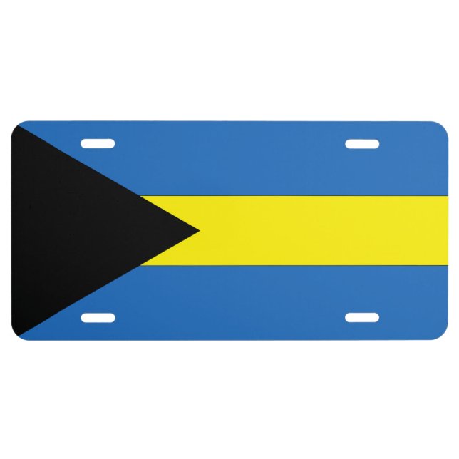 Bahamas Flag License Plate (Front)