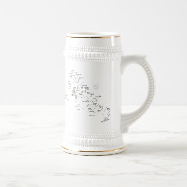 Bahamas Flag ~ Map Mug (Right)