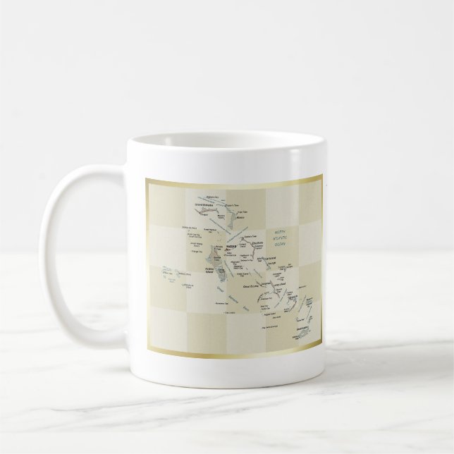 Bahamas Flag + Map Mug (Left)