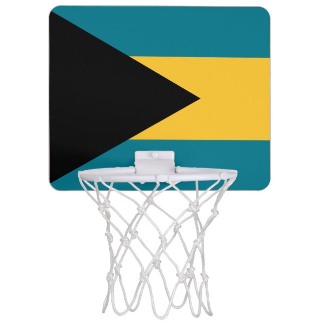 Bahamas Flag Mini Basketball Hoop (Front)