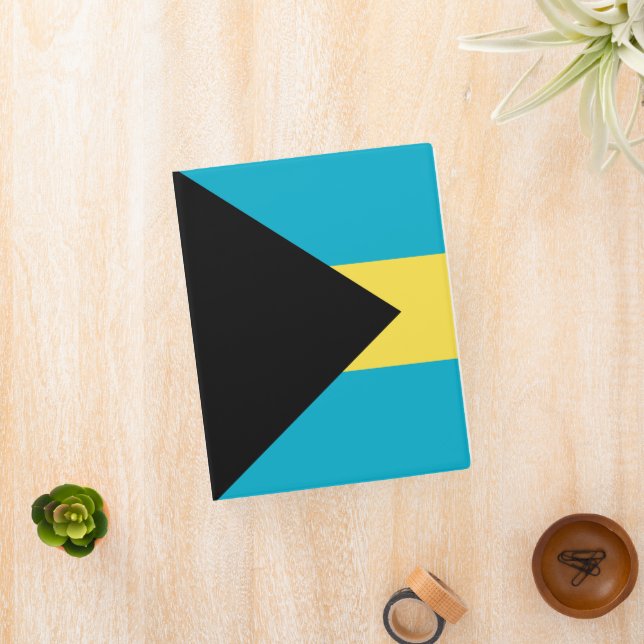 Bahamas flag mini binder (InSitu)