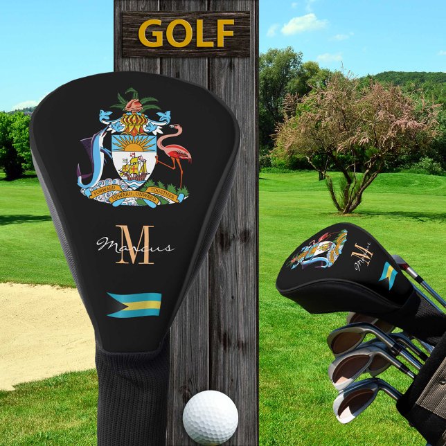 Bahamas & Flag Monogrammed Golf Clubs Covers (Creator Uploaded)