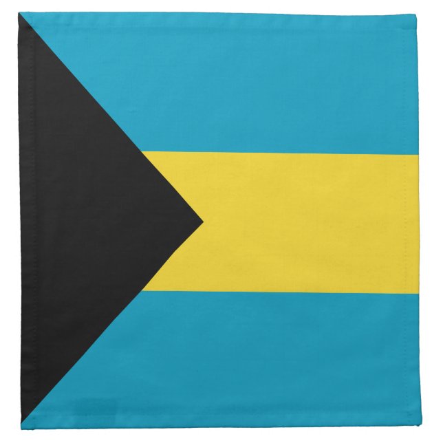 Bahamas Flag Napkin (Front)