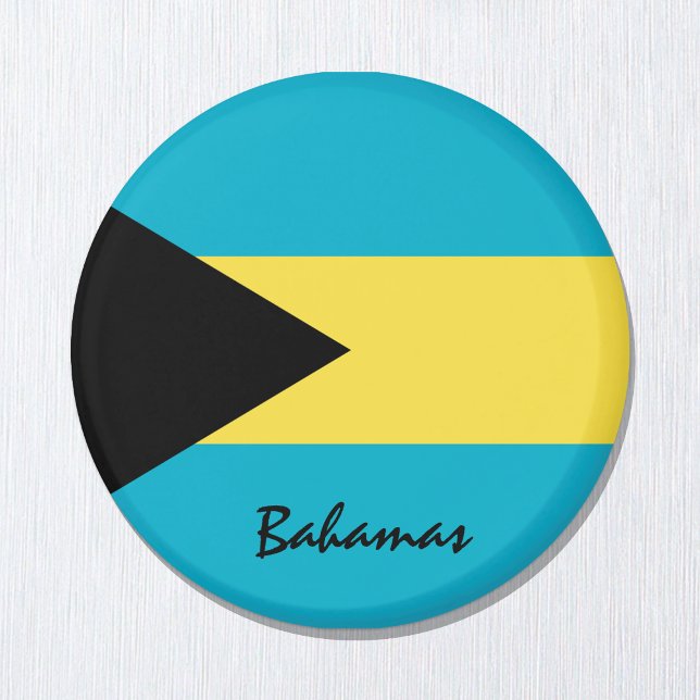 Bahamas flag & North America - travel/sports fans Magnet (Creator Uploaded)
