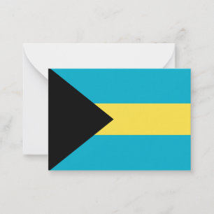 Bahamas flag note card