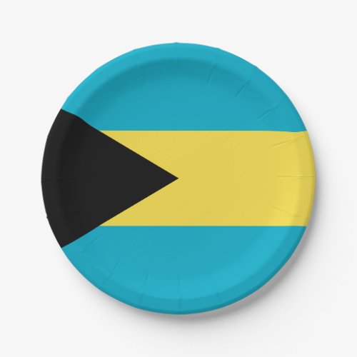 Bahamas Flag Paper Plates