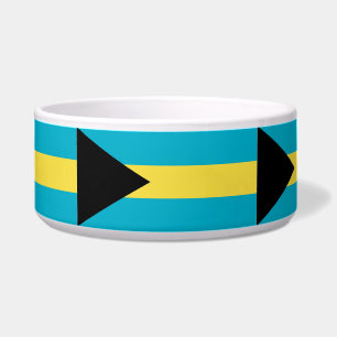 Bahamas Flag Pet Bowl