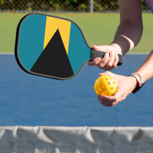 Bahamas Flag Pickleball Paddle