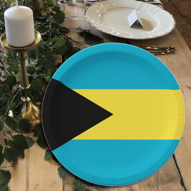 Bahamas Flag plates, party, sports, Bahamas Paper Plates (Creator Uploaded)