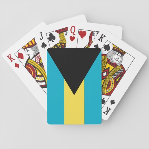 Bahamas Flag Playing Cards