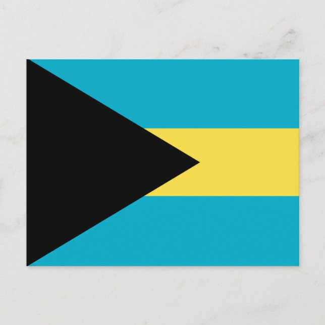 Bahamas Flag Postcard (Front)