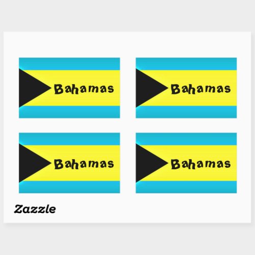 Bahamas Flag Rectangular Sticker