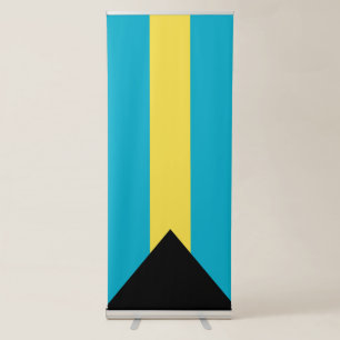 Bahamas flag retractable banner