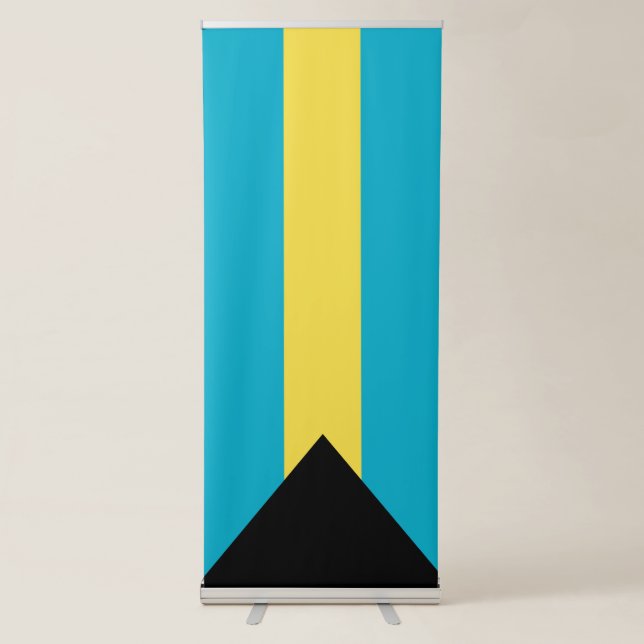 Bahamas flag retractable banner (Front)