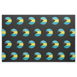 Bahamas Flag Round and Glossy Fabric