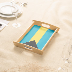 Bahamas flag serving tray