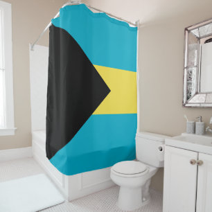 Bahamas flag shower curtain