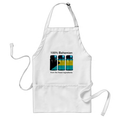 Bahamas Flag Spice Jars Apron