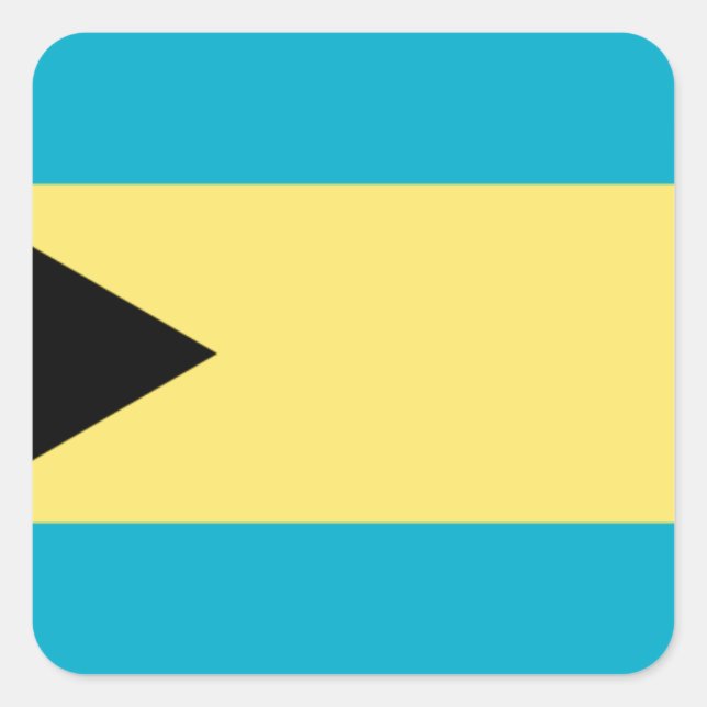 Bahamas Flag Square Sticker (Front)
