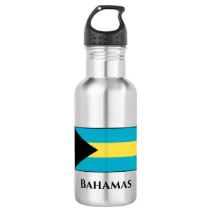 Bahamas Flag Stainless Steel Water Bottle
