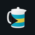 Bahamas Flag Teapot<br><div class="desc">Add a touch of Bahamian pride to your tea time with our exclusive teapot featuring the flag of the Bahamas! Crafted with meticulous attention to detail, this teapot is more than just a functional item; it’s a celebration of Bahamian heritage and cultural pride. The vibrant design prominently displays the iconic...</div>