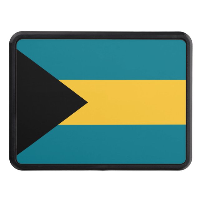 Bahamas flag Trailer Hitch Cover (Front)