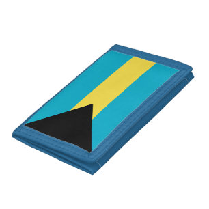 Bahamas flag trifold wallet