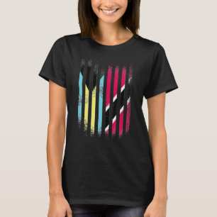 Bahamas Flag Trinidad&Tobago Grown Country Flags S T-Shirt