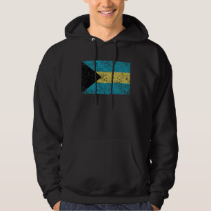 Bahamas Flag Vintage Retro Bahamian Souvenir Hoodie