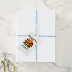 Bahamas Harbor Cruise Sunset Gift Tags