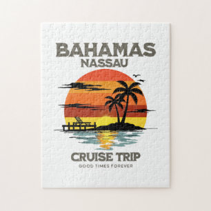 Bahamas Harbor Cruise Sunset Jigsaw Puzzle