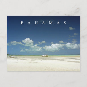 Bahamas Harbor sea and sky view postcard