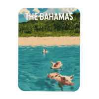 Bahamas Illustration Travel Art Vintage