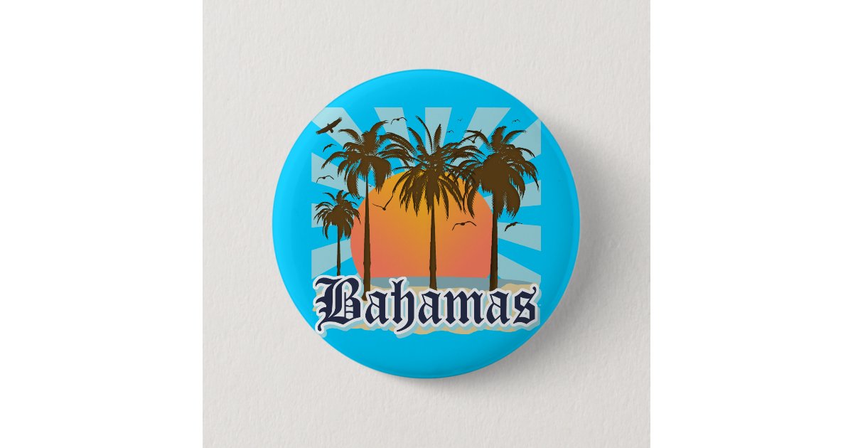 Bahamas Islands Beaches Pinback Button | Zazzle