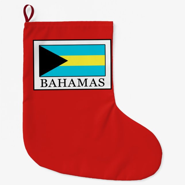 Bahamas Large Christmas Stocking (Front)
