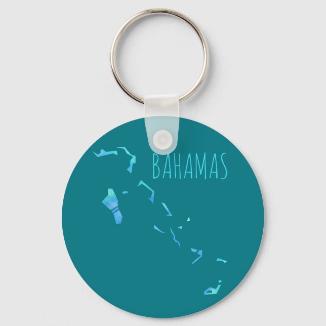 Bahamas Map Keychain (Front)