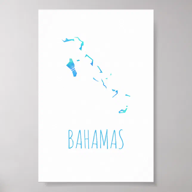 Bahamas Map Poster | Zazzle