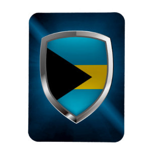 Bahamas Mettalic Emblem Magnet