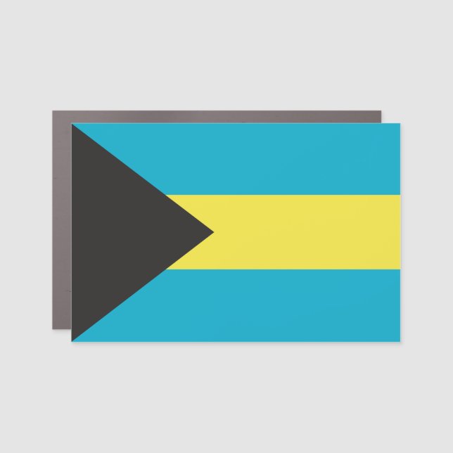 Bahamas National Flag Car Magnet (Front)