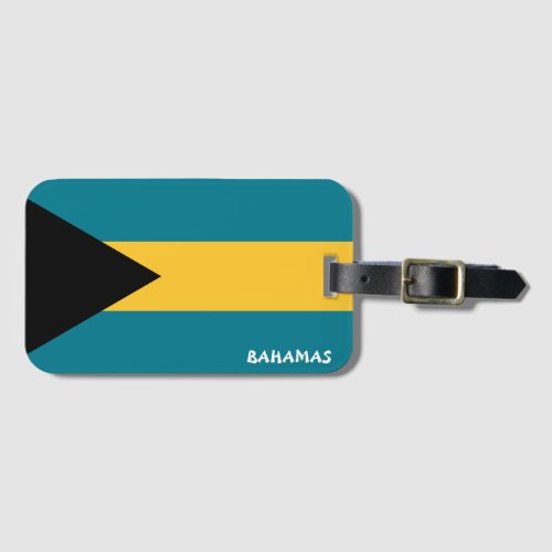 Bahamas National Flag Patriotic Luggage Tag