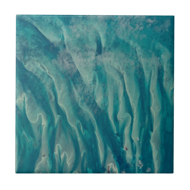 Bahamas ocean view from Space Station Ceramic Tile (Front)