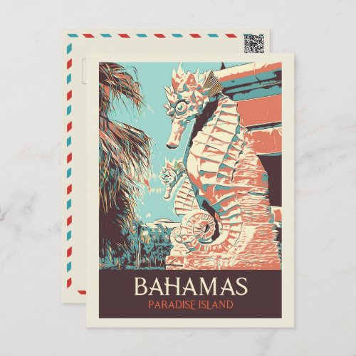 Bahamas Paradise Island Atlantis sprawling resort Postcard