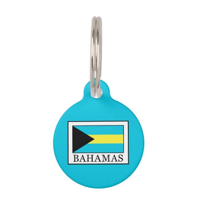 Bahamas Pet Name Tag (Front)