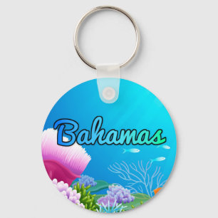 Bahamas reef keychain