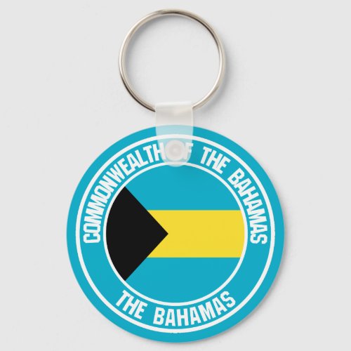 Bahamas Round Emblem Keychain