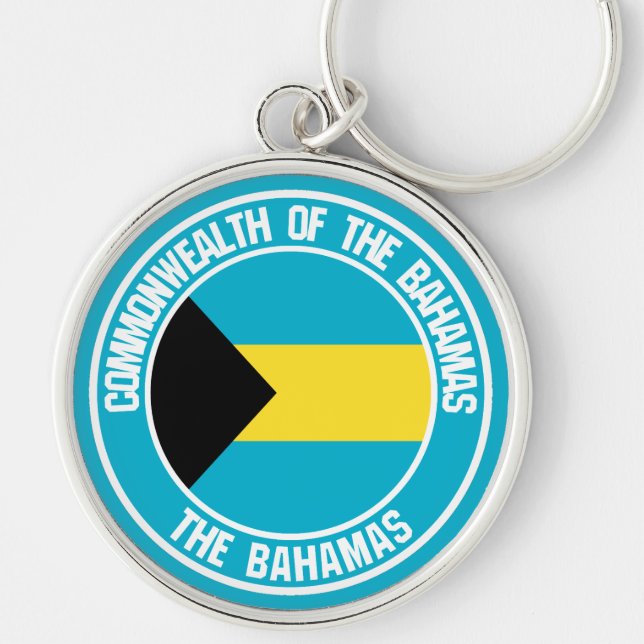 Bahamas Round Emblem Keychain (Front)