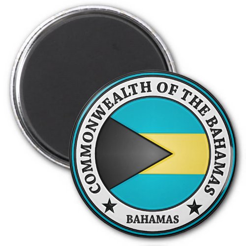 Bahamas Round Emblem Magnet